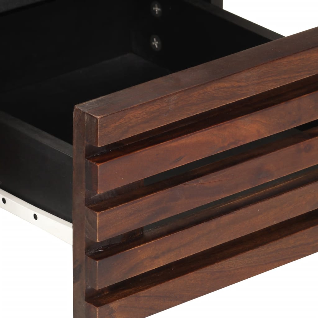 Meuble TV marron 70x34x46 cm bois massif de manguier - XIOS