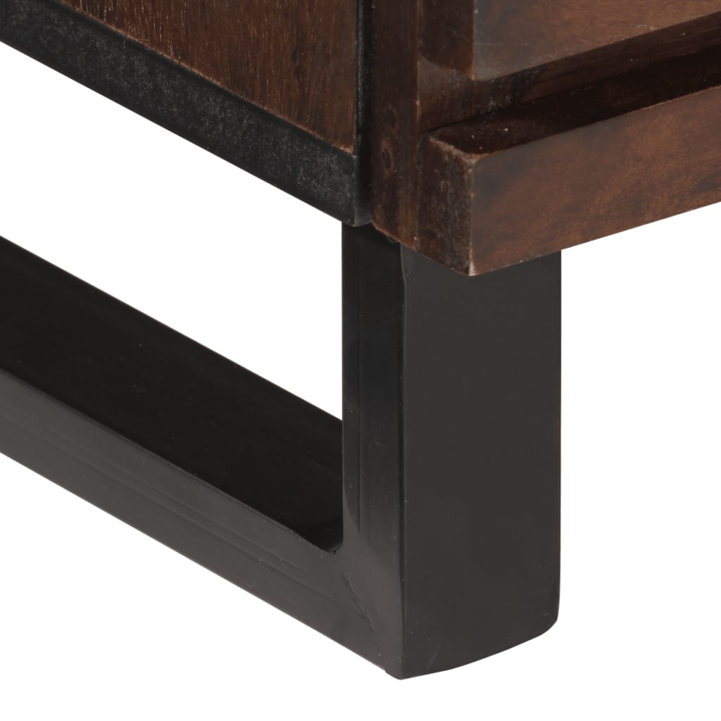 Meuble TV marron 70x34x46 cm bois massif de manguier - XIOS