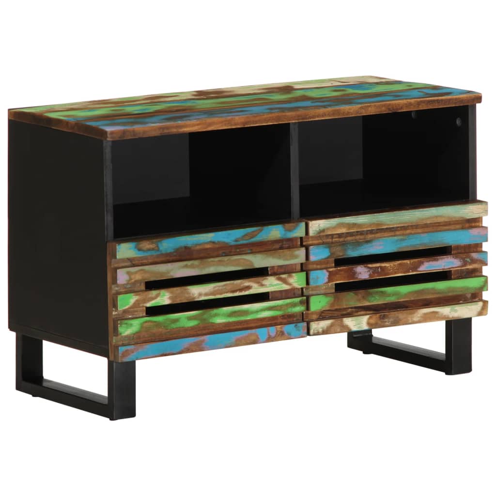 Meuble TV 70x34x46 cm bois d'acacia massif - XIOS