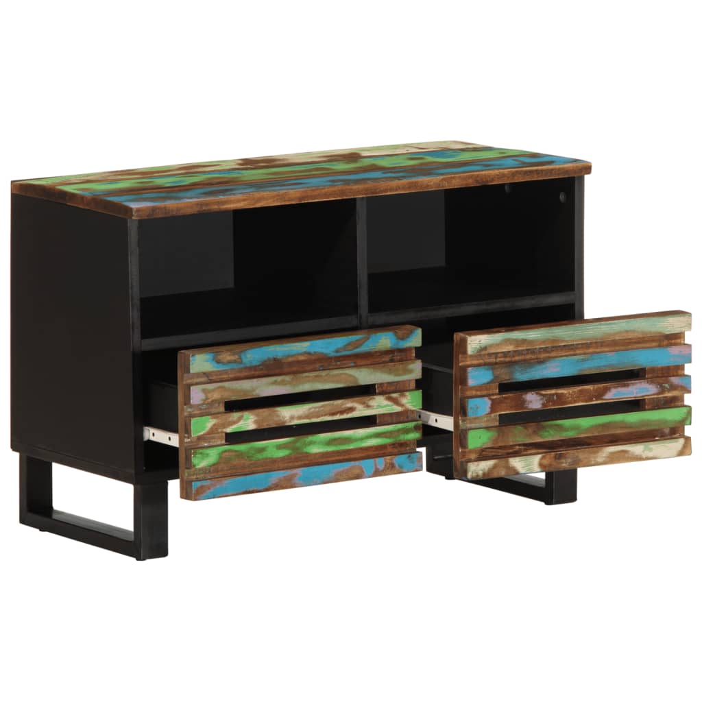 Meuble TV 70x34x46 cm bois d'acacia massif - XIOS