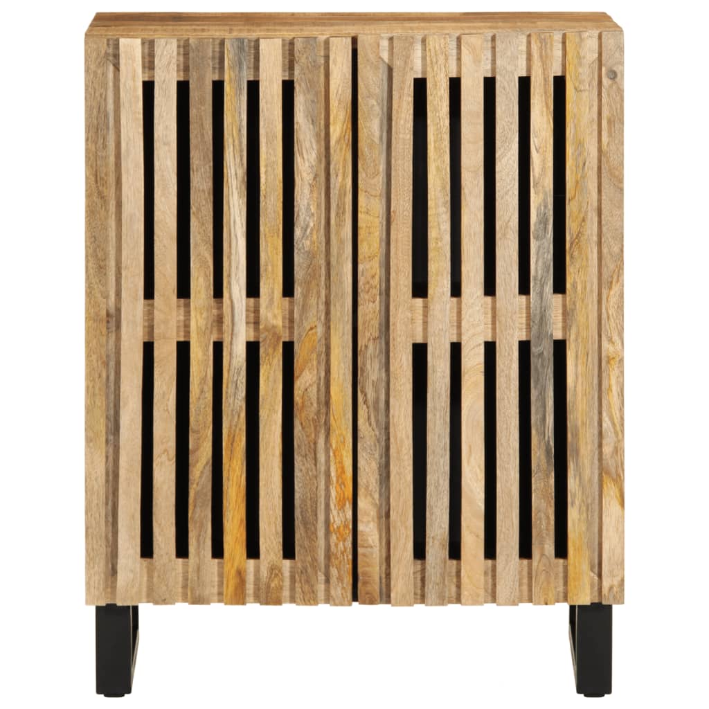 Buffet 60x34x75 cm bois de manguier massif brut - XIOS