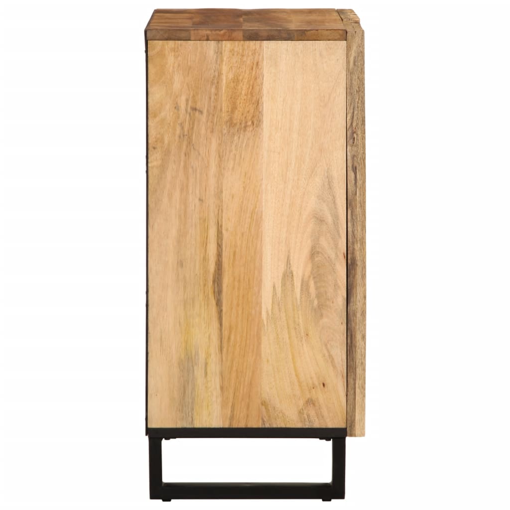Buffet 60x34x75 cm bois de manguier massif brut - XIOS