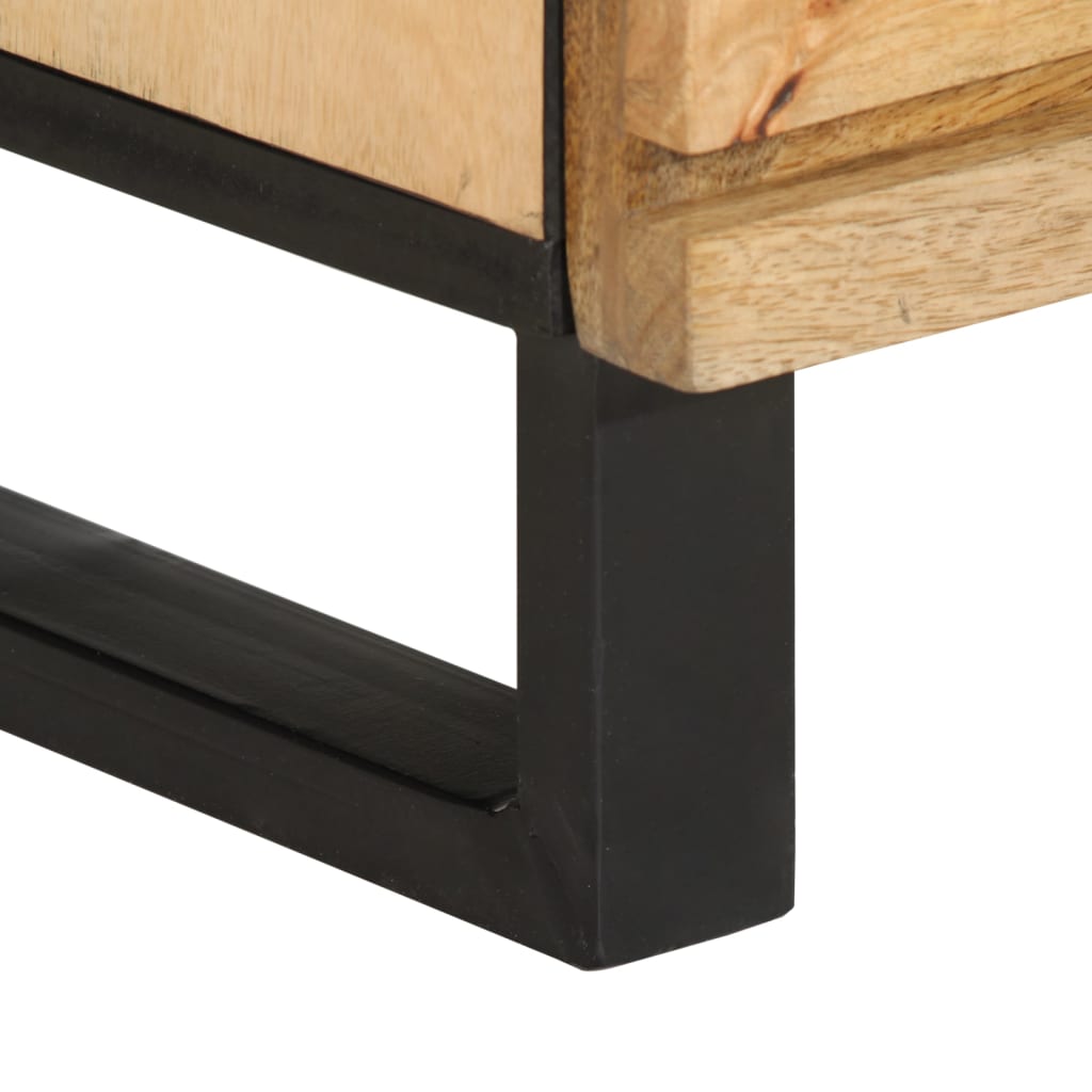 Buffet 60x34x75 cm bois de manguier massif brut - XIOS