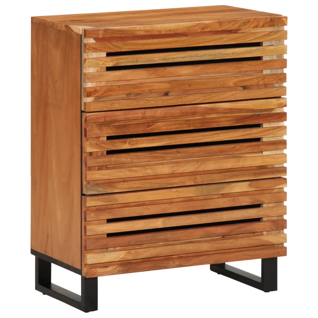 Buffet 60x34x75 cm bois d'acacia massif - XIOS