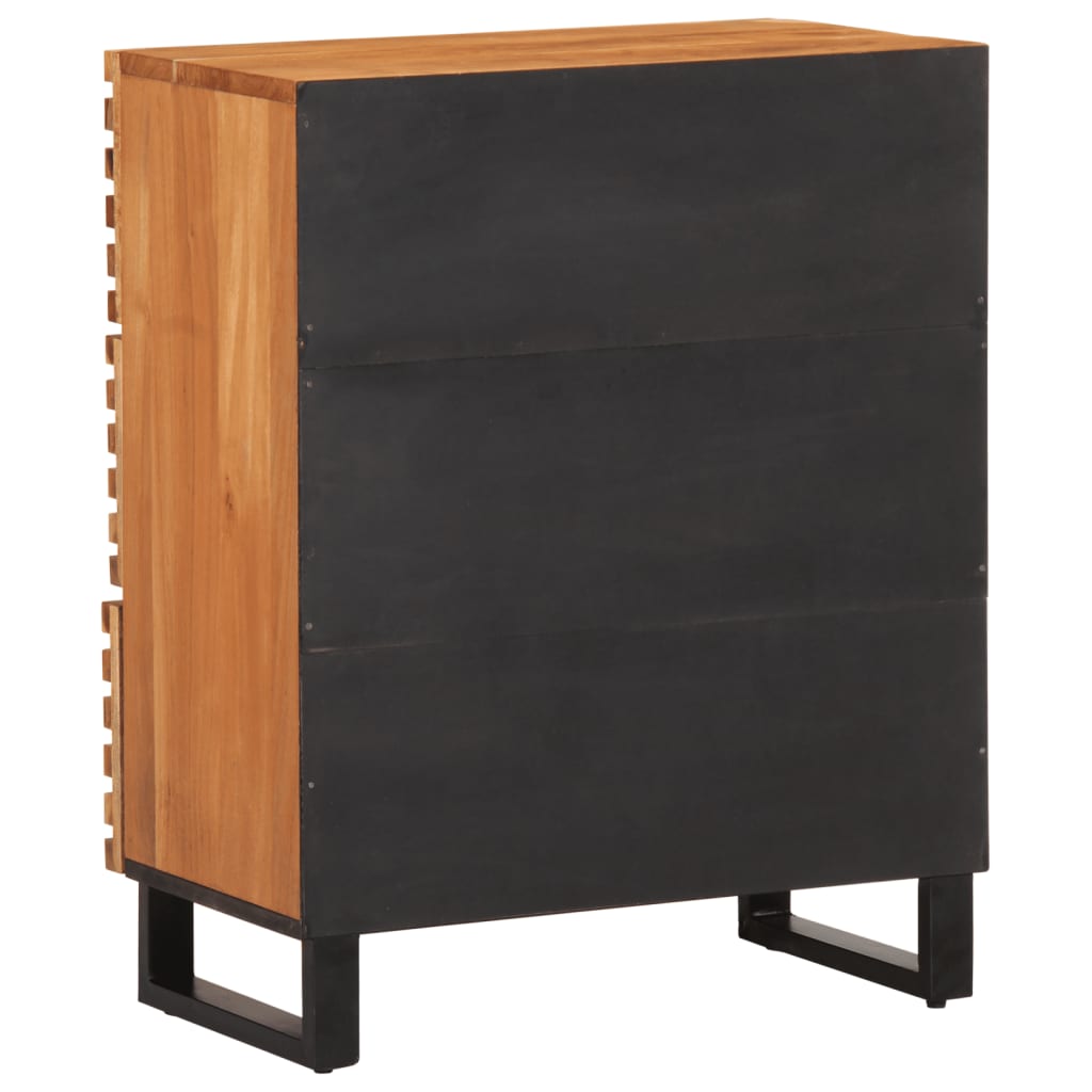 Buffet 60x34x75 cm bois d'acacia massif - XIOS