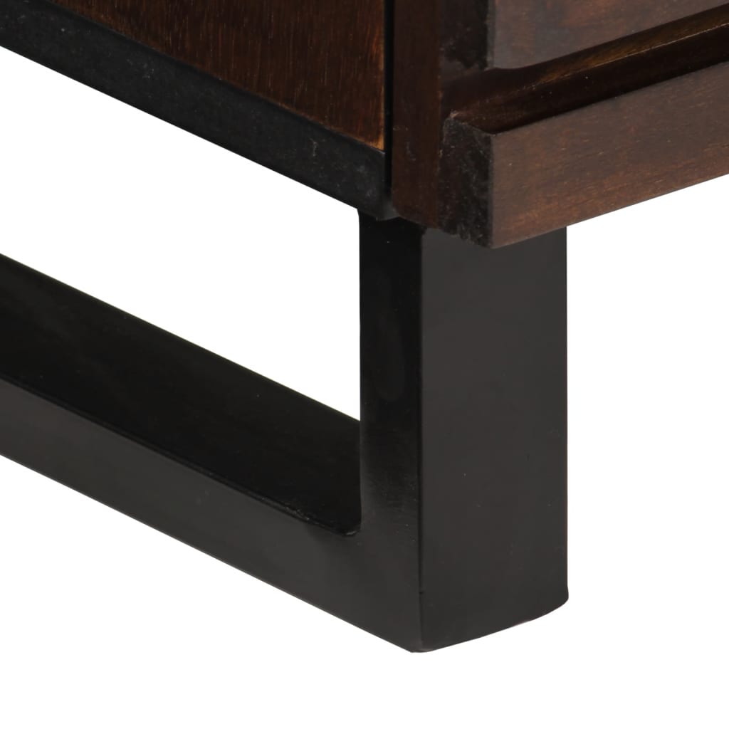 Buffet marron 60x34x75 cm bois massif de manguier - XIOS