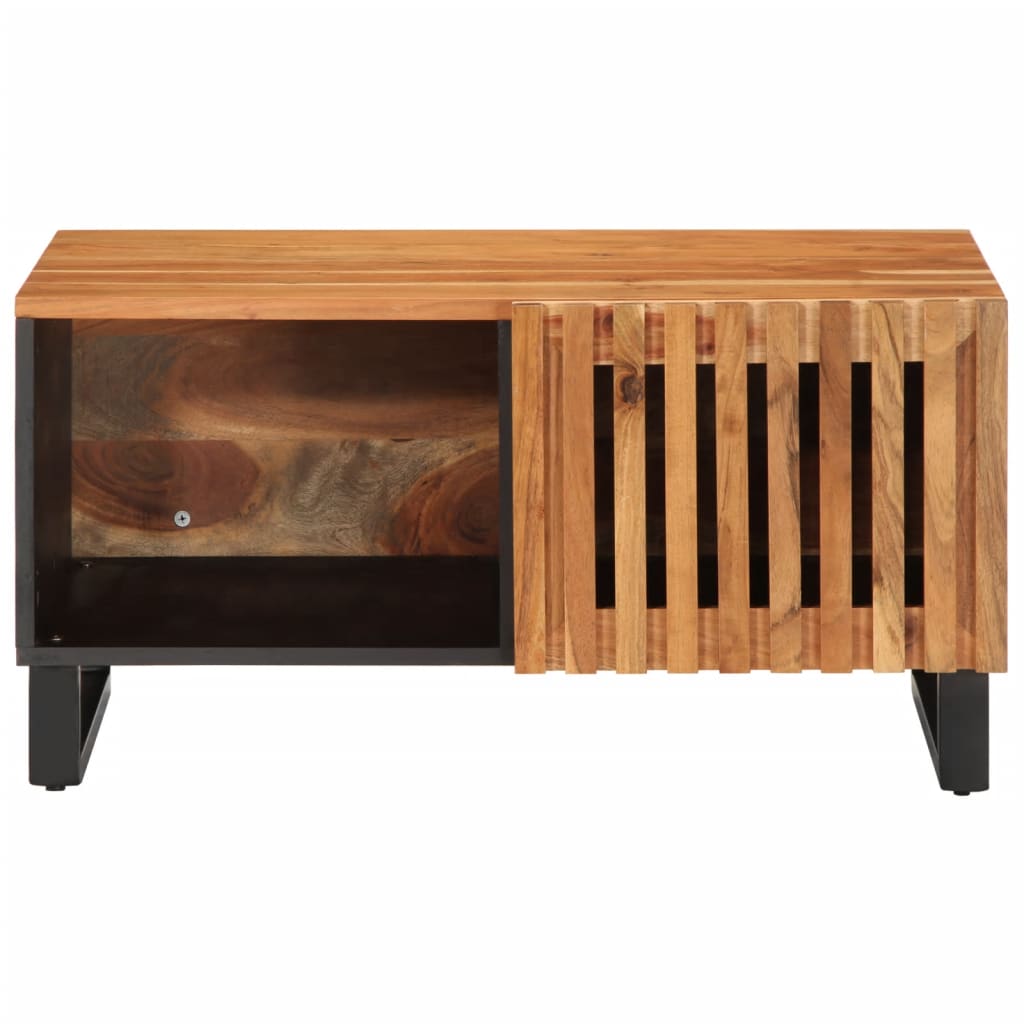 Table basse 80x51x40 cm bois massif d'acacia - XIOS