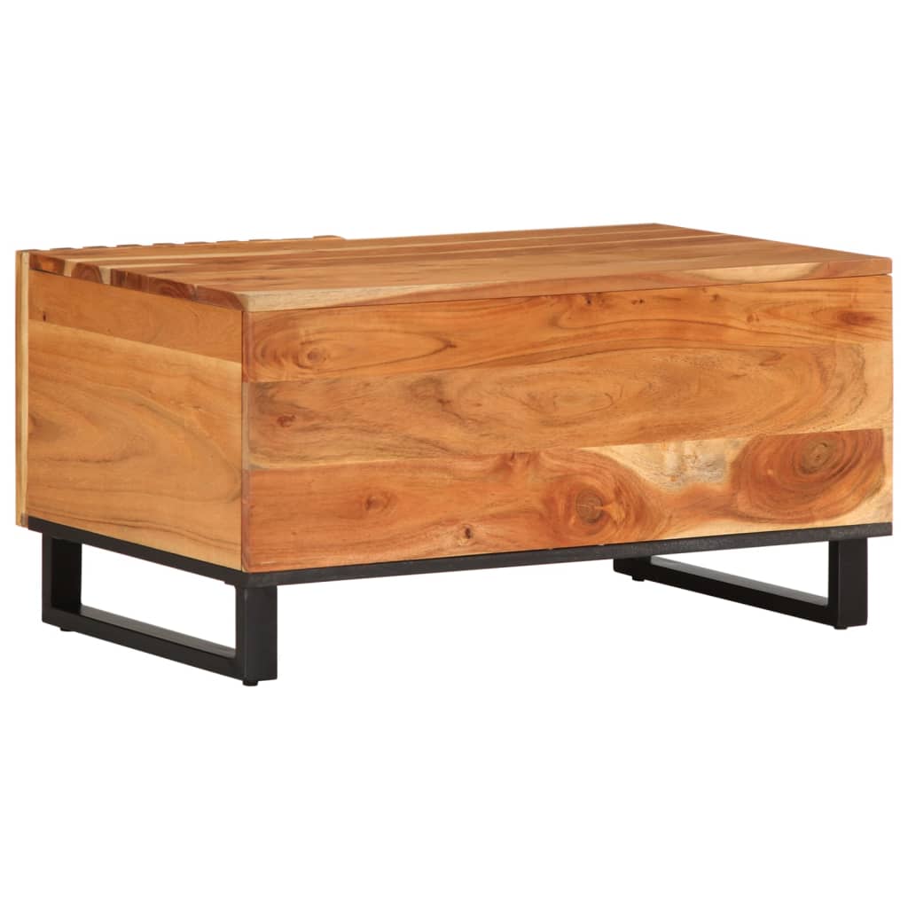Table basse 80x51x40 cm bois massif d'acacia - XIOS
