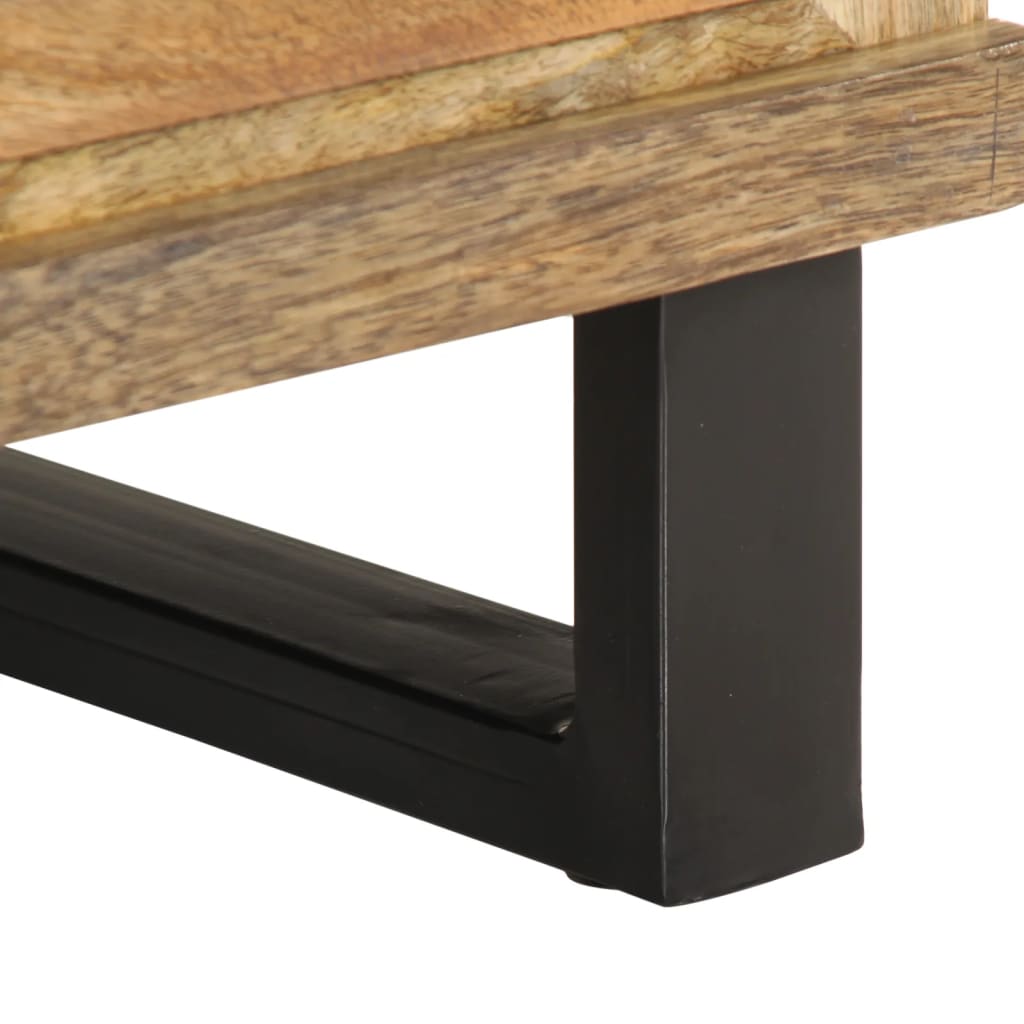 Tables de chevet 2 pcs 40x34x46 cm bois massif de manguier brut - XIOS