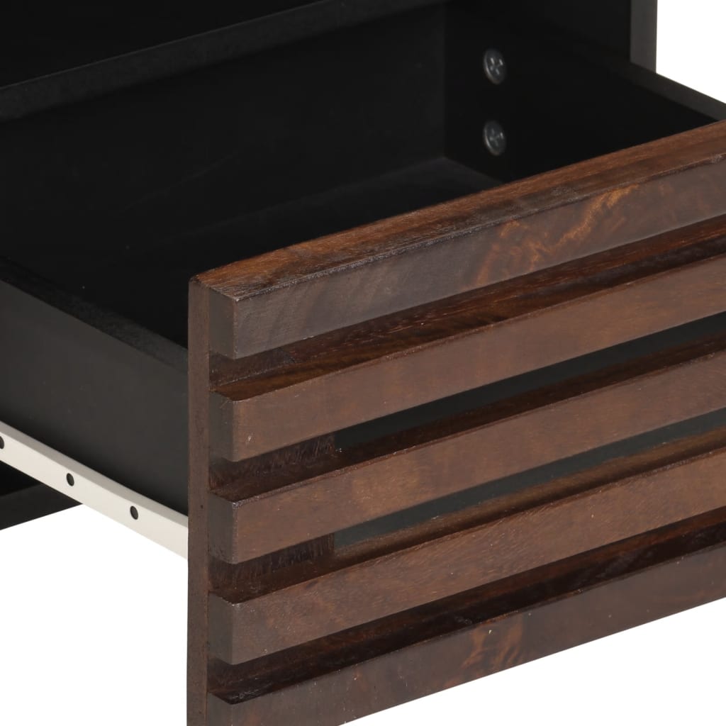 Table de chevet 40x34x46 cm bois de manguier massif - XIOS