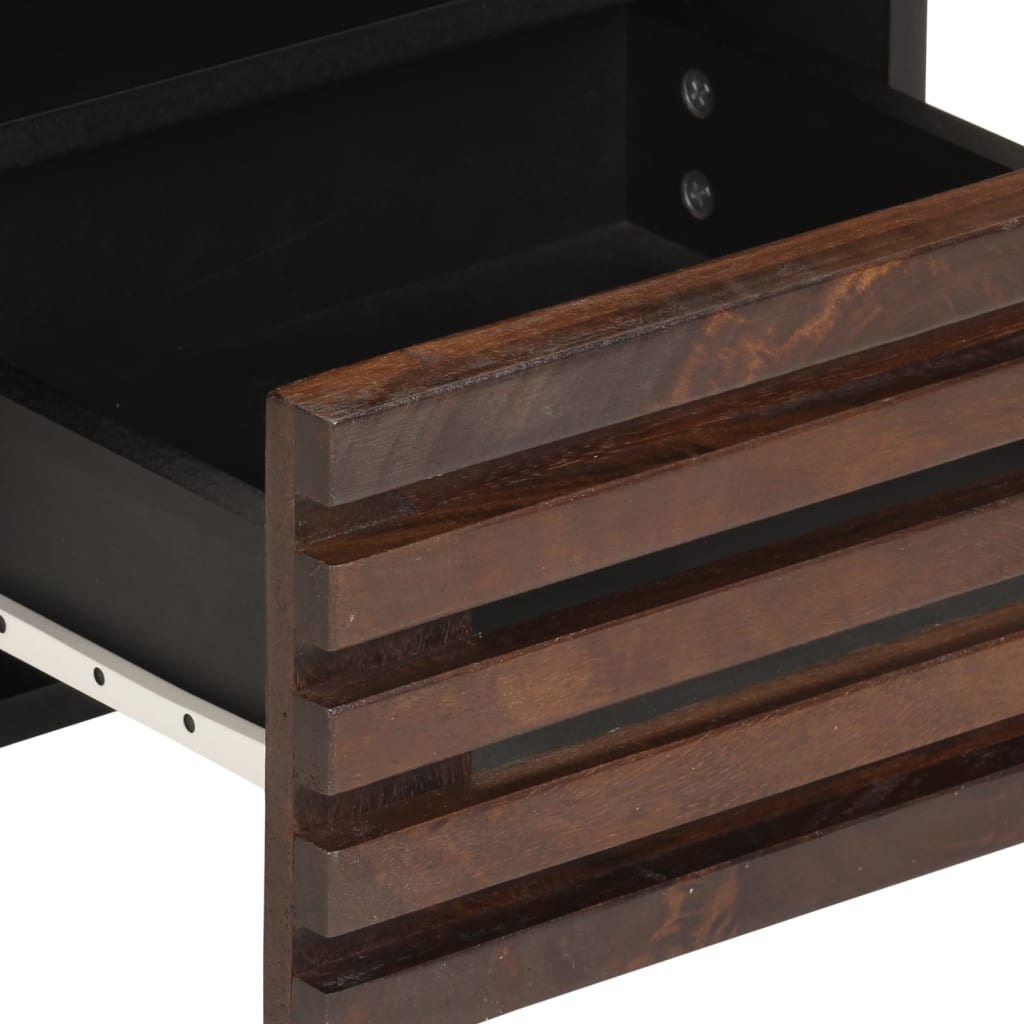 Tables de chevet 2 pcs 40x34x46 cm bois de manguier massif - XIOS