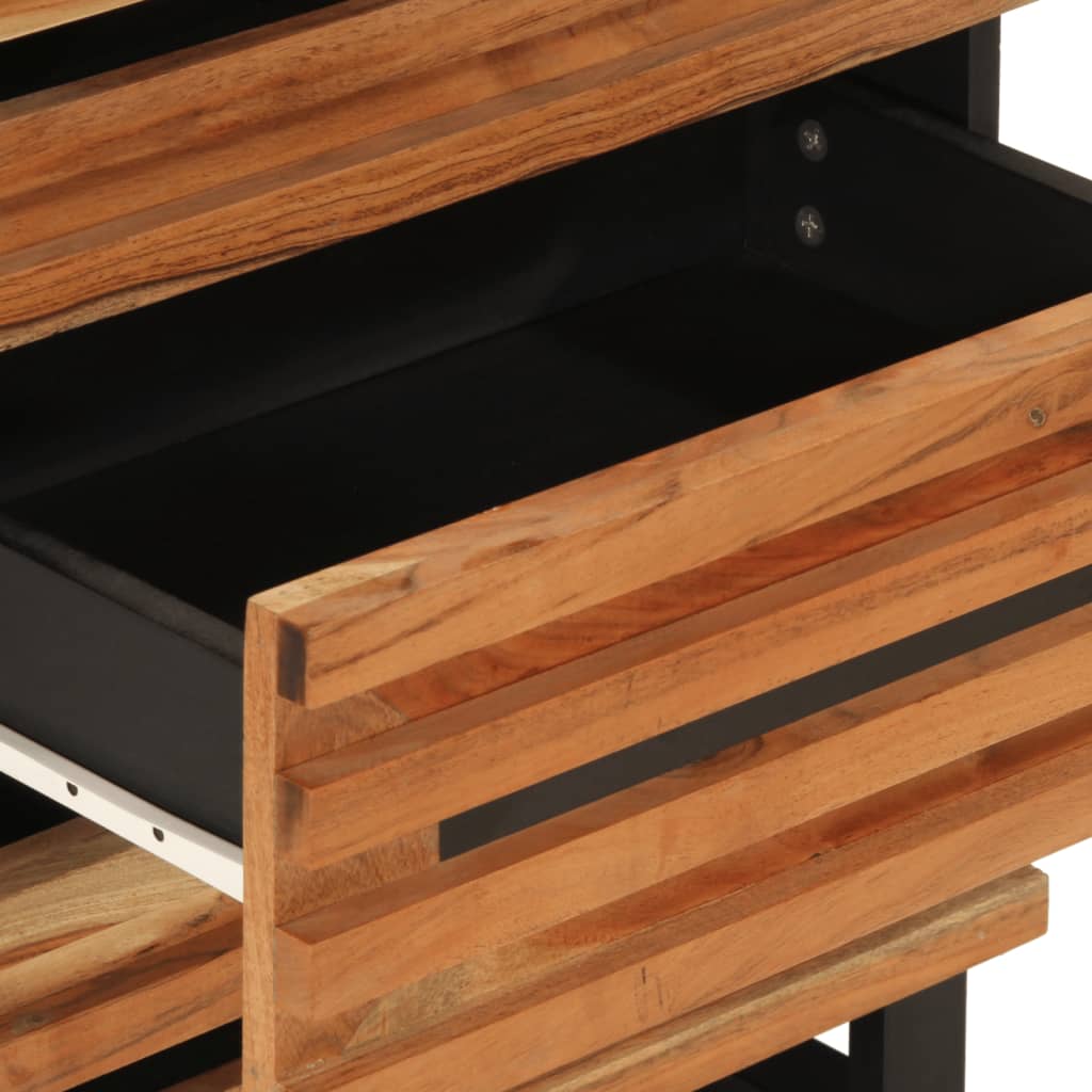 Table de chevet 50x34x62 cm bois d'acacia solide - XIOS