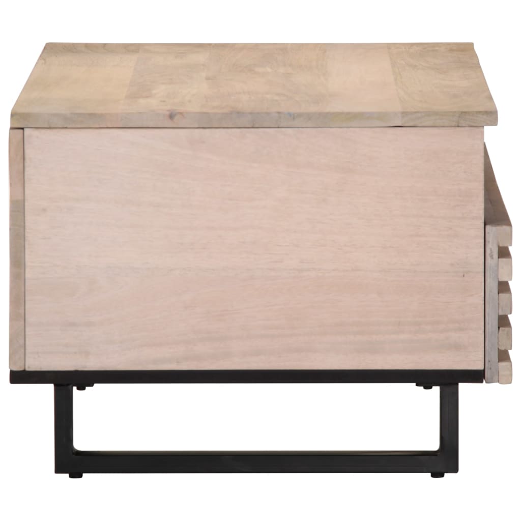 Table basse 80x55x40 cm bois de manguier massif - XIOS