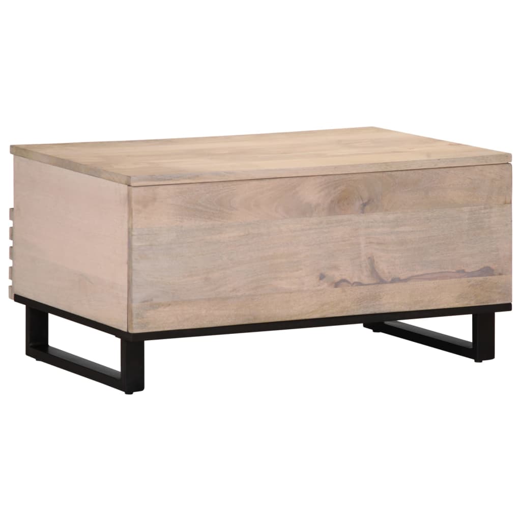 Table basse 80x55x40 cm bois de manguier massif - XIOS