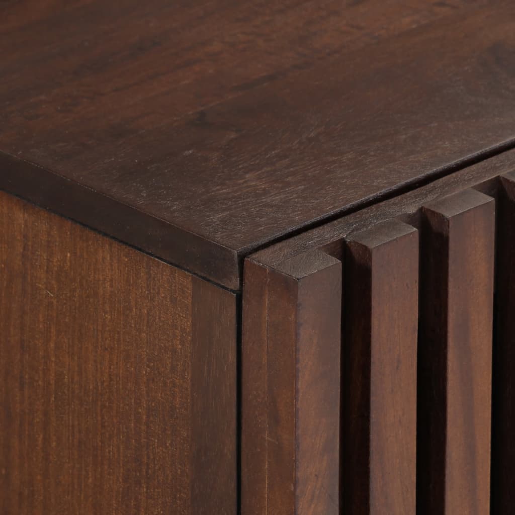 Meuble TV marron 100x34x46 cm bois massif manguier - XIOS