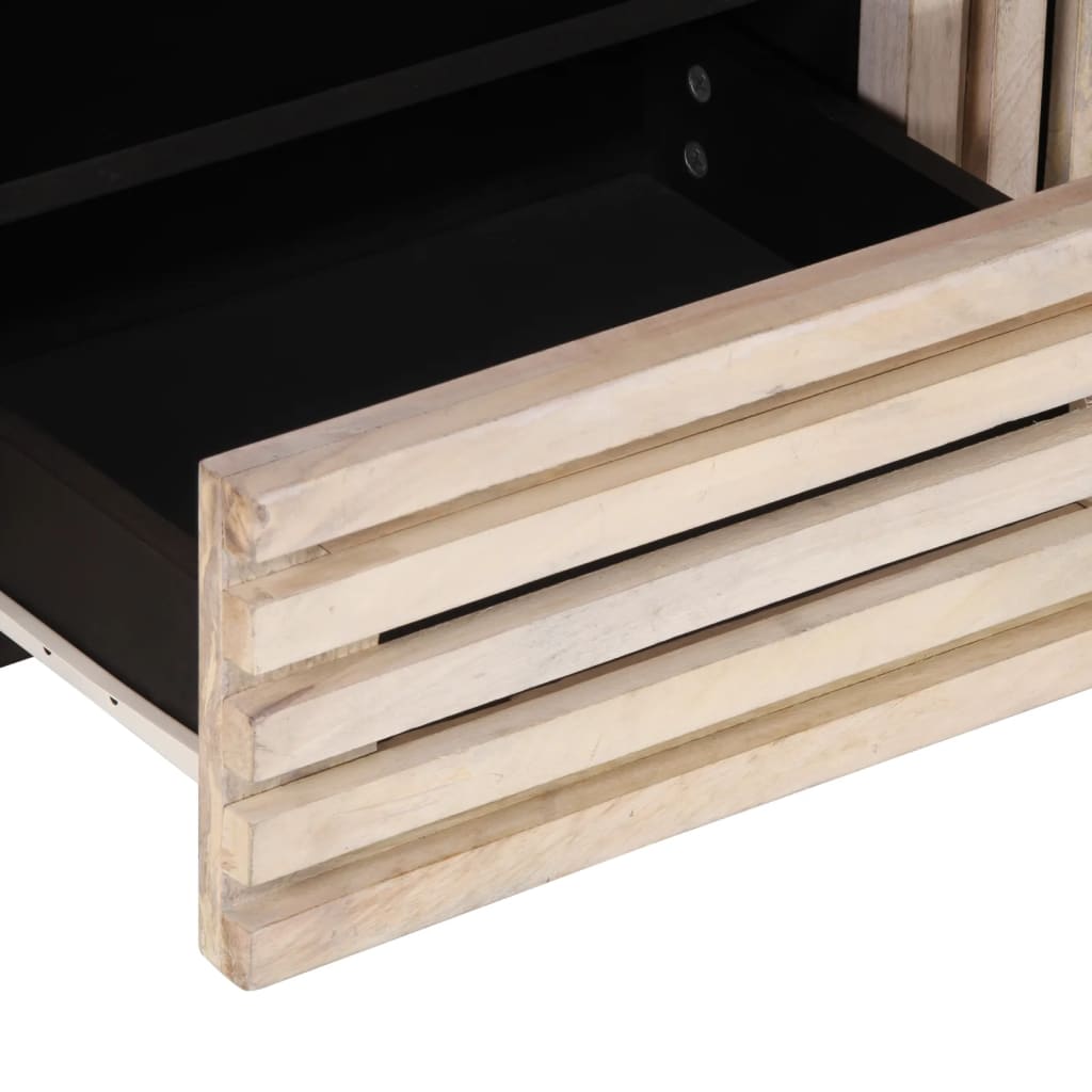 Meuble TV 100x34x46 cm bois massif de manguier - XIOS