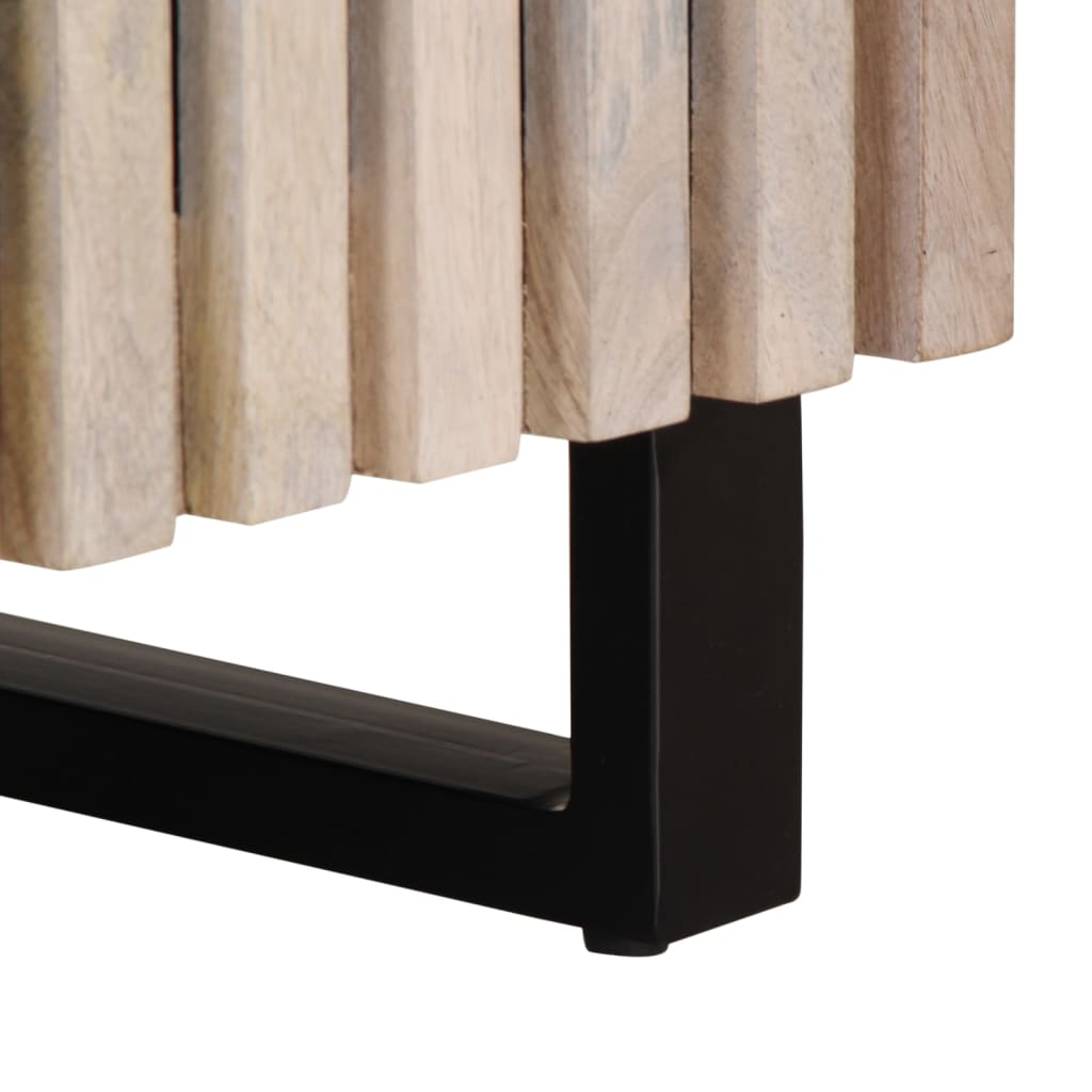 Meuble TV 100x34x46 cm bois massif de manguier - XIOS