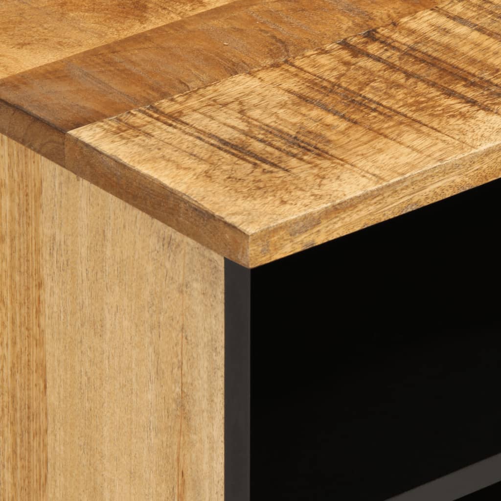 Meuble TV 100x34x46 cm bois massif de manguier brut - XIOS