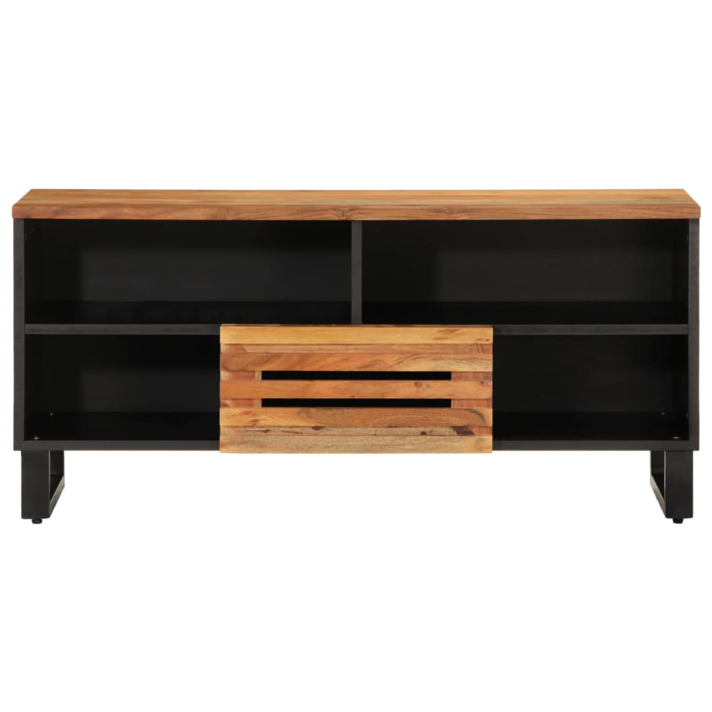 Meuble TV 100x34x46 cm bois d'acacia massif - XIOS