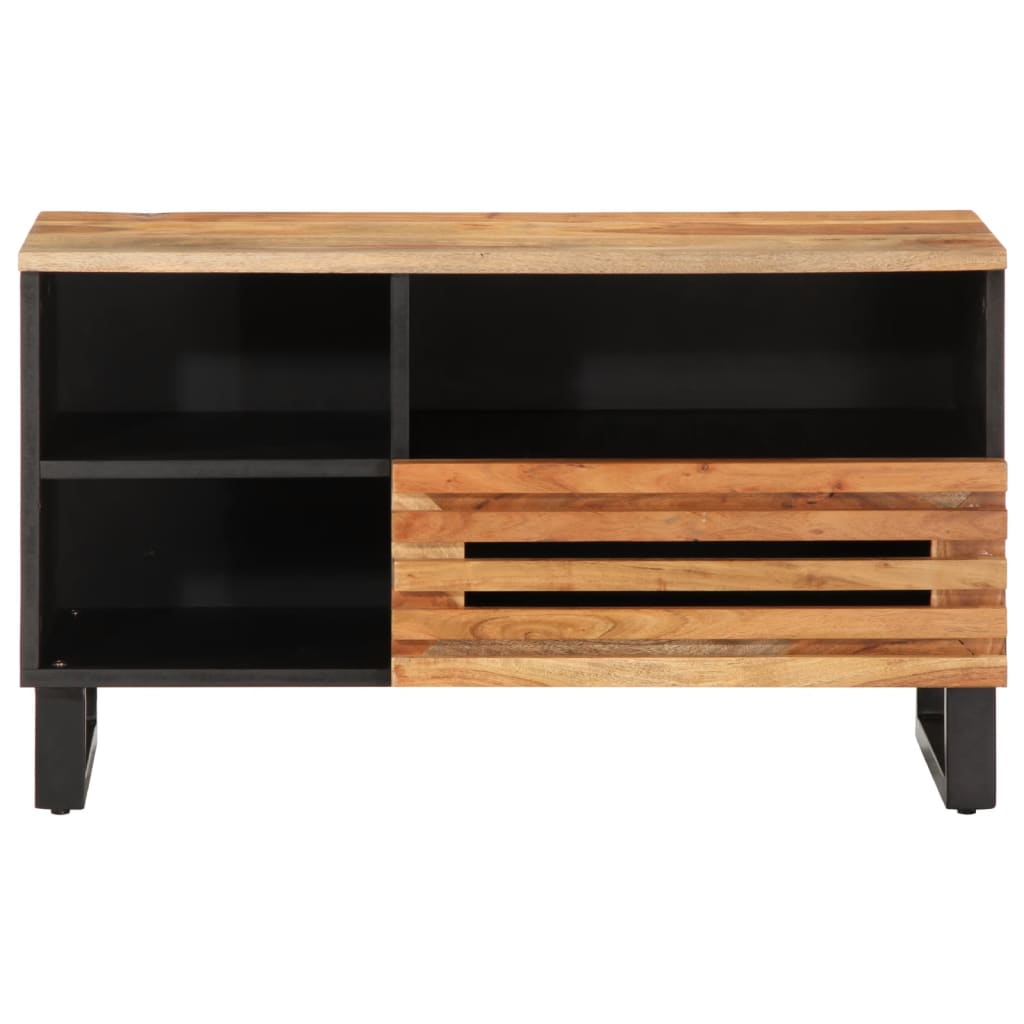 Meuble TV 80x34x46 cm bois d'acacia massif - XIOS
