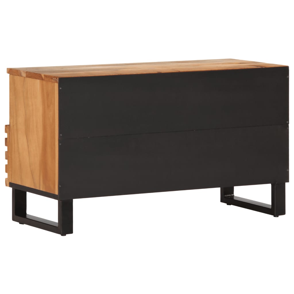 Meuble TV 80x34x46 cm bois d'acacia massif - XIOS