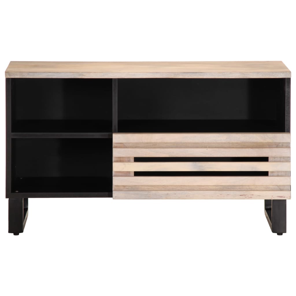 Meuble TV 80x34x46 cm bois massif de manguier - XIOS
