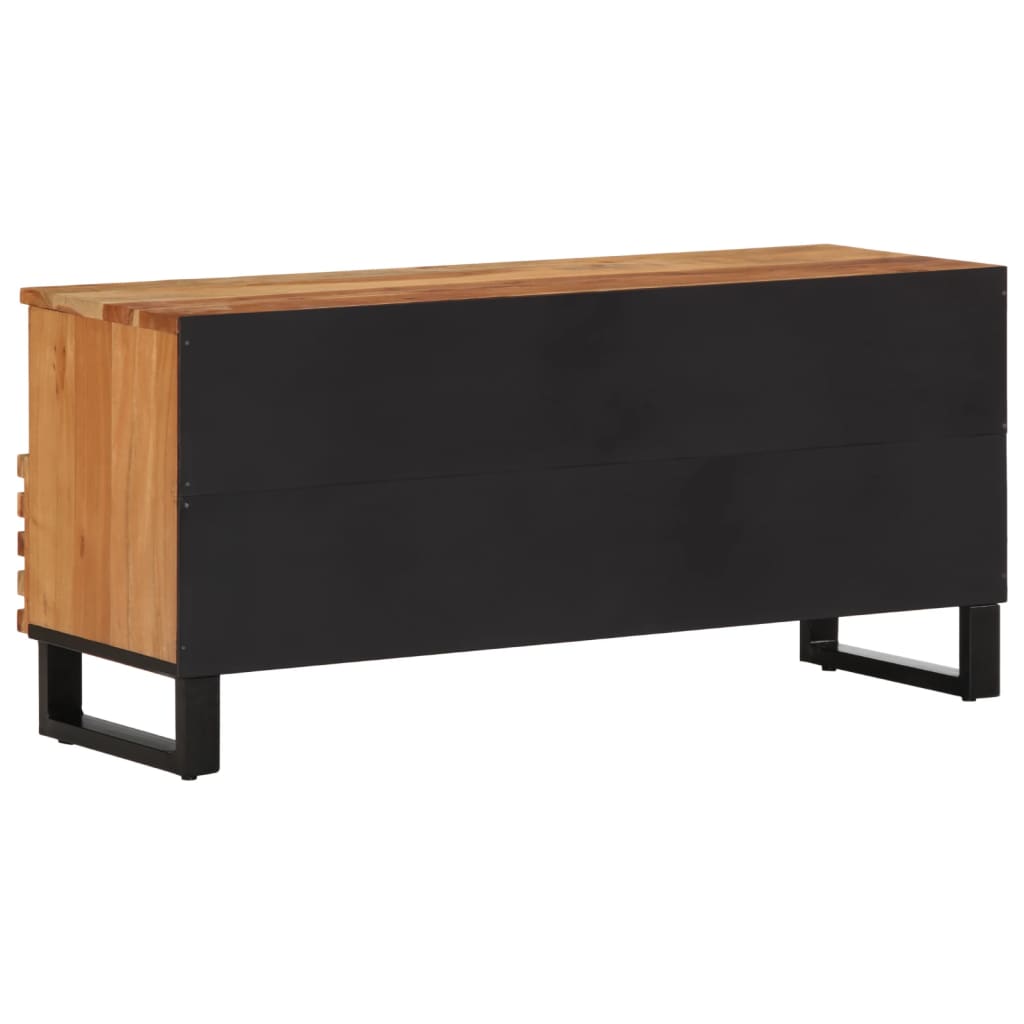 Meuble TV 100x34x46 cm bois d'acacia massif - XIOS