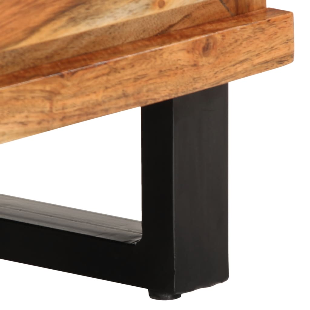 Meuble TV 100x34x46 cm bois d'acacia massif - XIOS