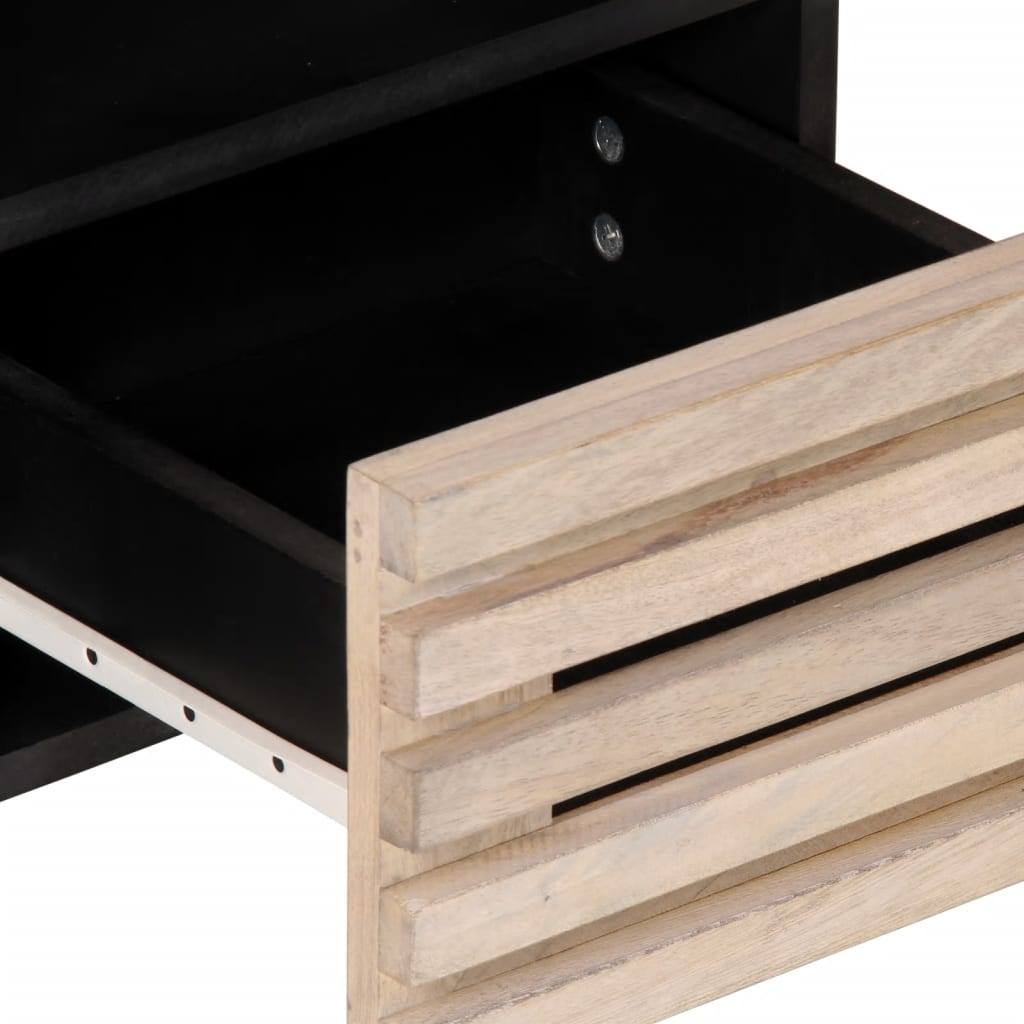 Meuble TV 100x34x46 cm bois massif de manguier - XIOS