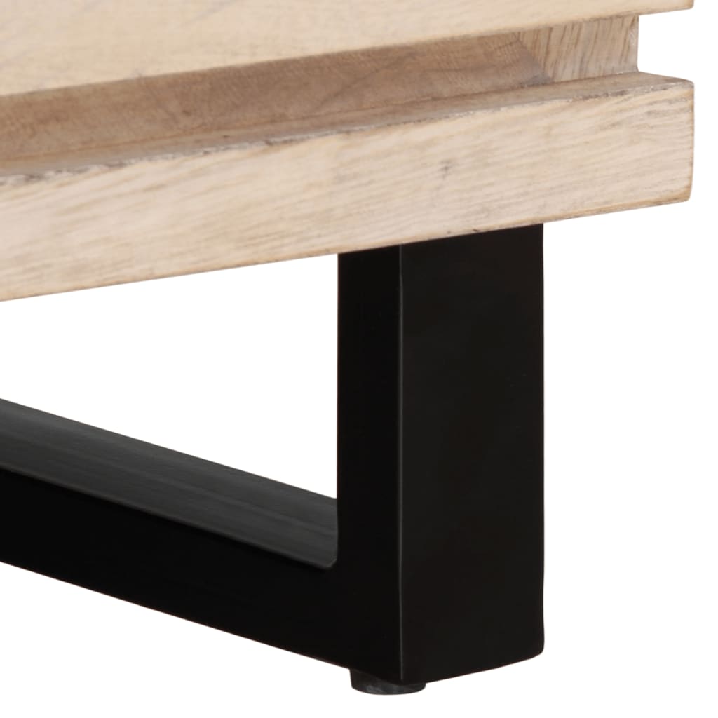 Meuble TV 100x34x46 cm bois massif de manguier - XIOS