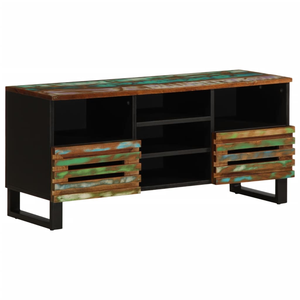 Meuble TV 100x34x46 cm bois d'acacia massif - XIOS