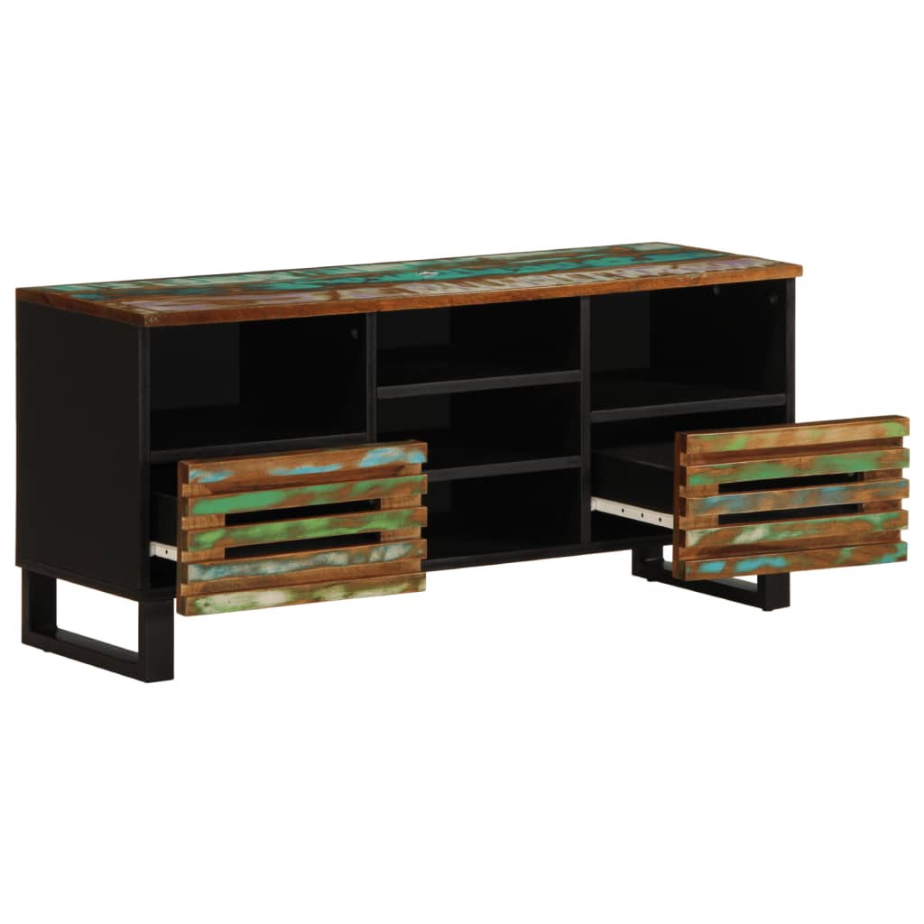 Meuble TV 100x34x46 cm bois d'acacia massif - XIOS