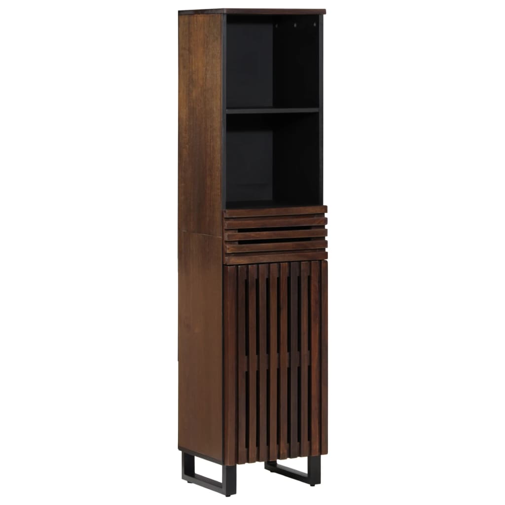 Buffet marron 38x34x160 cm bois massif de manguier - XIOS