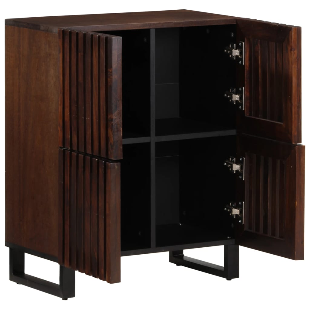 Buffet marron 60x34x75 cm bois massif de manguier - XIOS