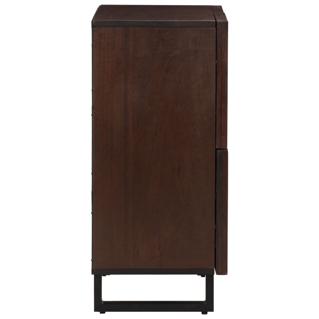 Buffet marron 60x34x75 cm bois massif de manguier - XIOS