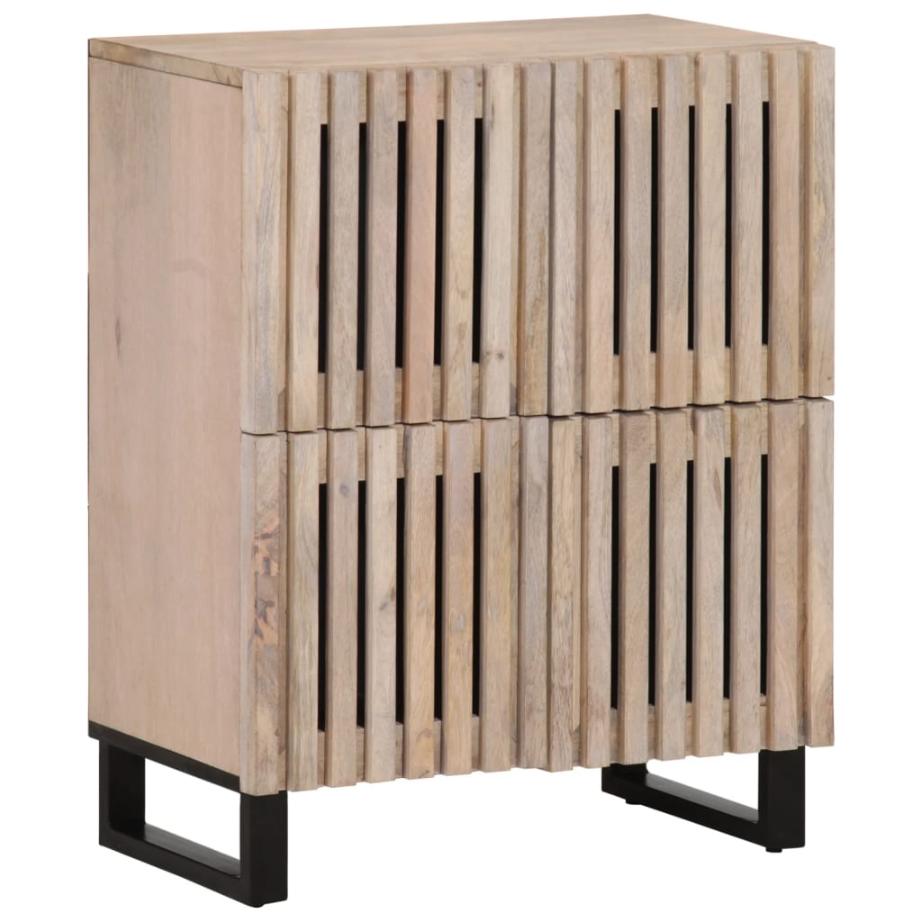 Buffet 60x34x75 cm bois de manguier massif - XIOS