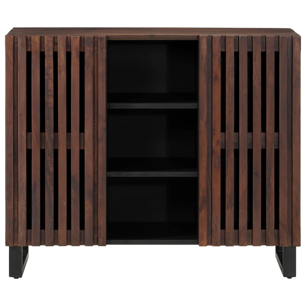 Buffet marron 90x34x75 cm bois massif de manguier - XIOS