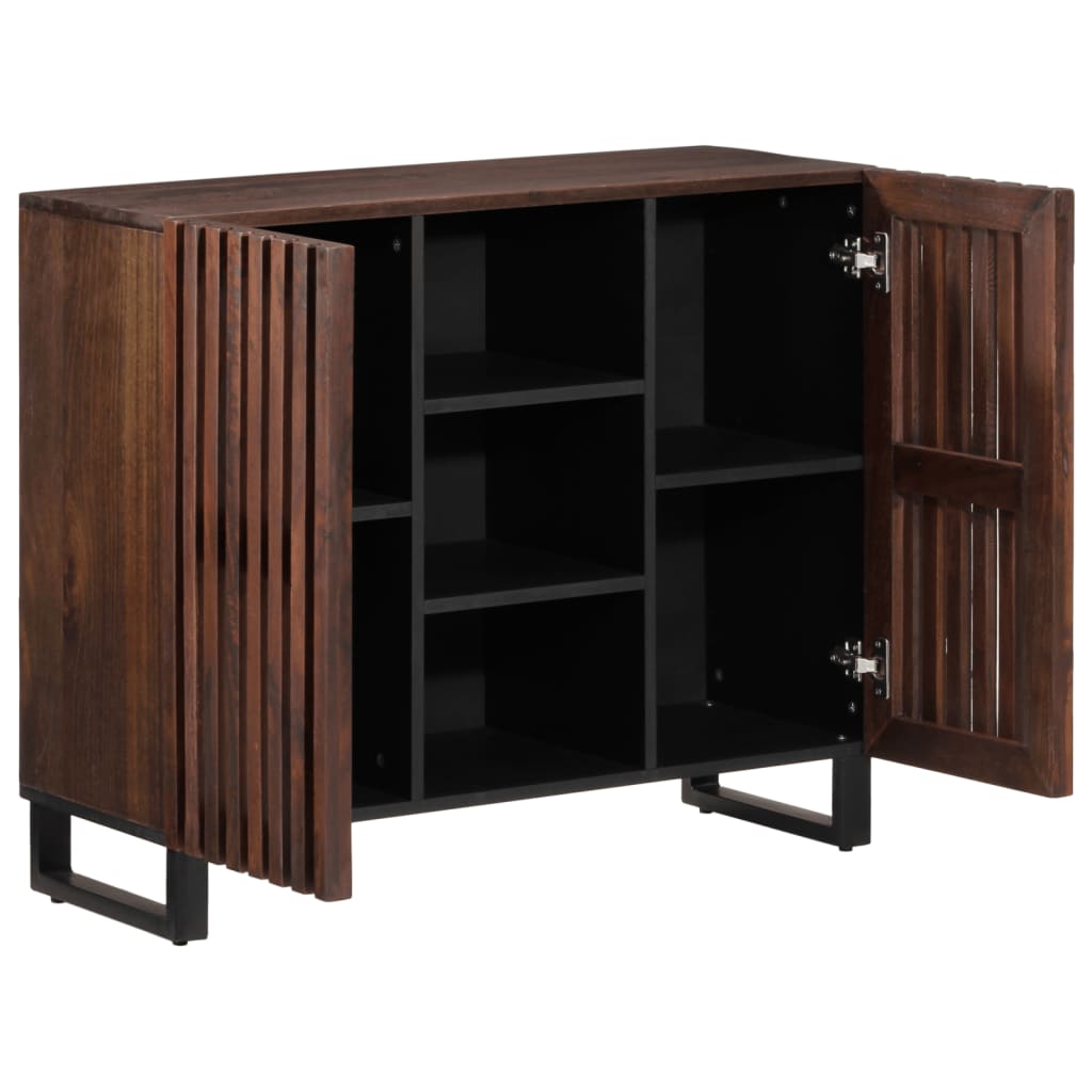 Buffet marron 90x34x75 cm bois massif de manguier - XIOS