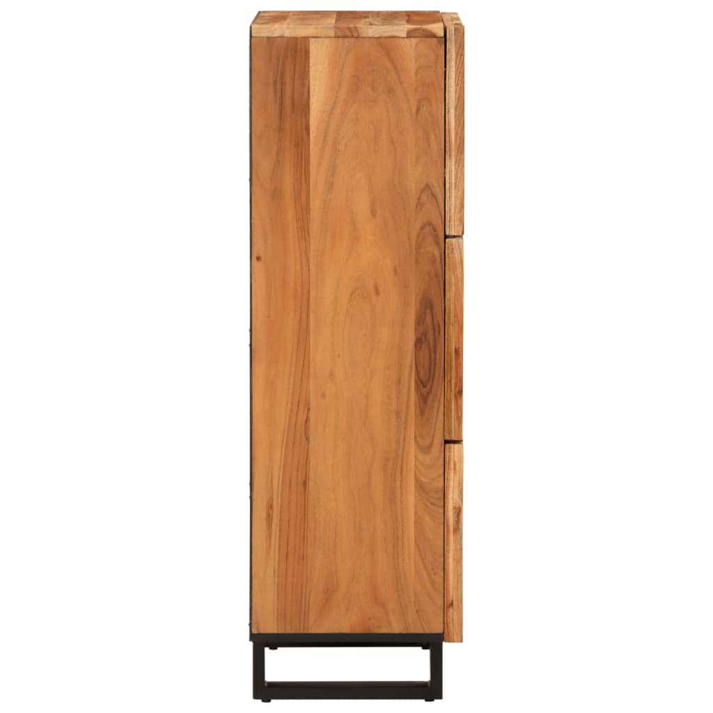 Buffet haut 40x34x110 cm bois massif d'acacia - XIOS