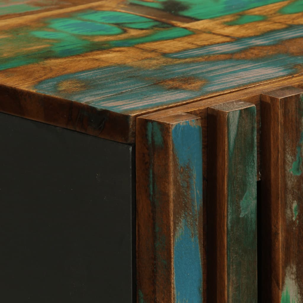 Buffet haut 40x34x110 cm bois massif d'acacia - XIOS