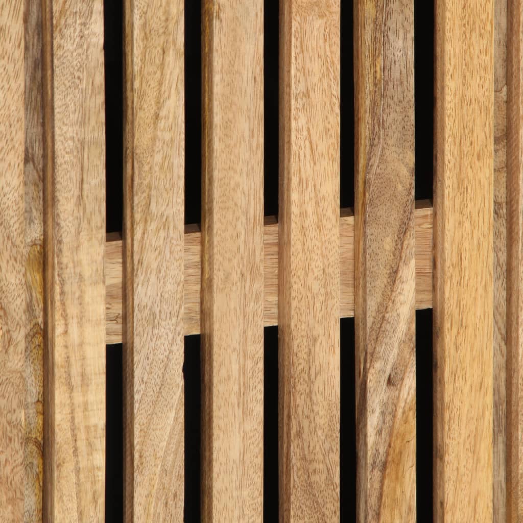 Buffet haut 60x34x100 cm bois massif de manguier brut - XIOS