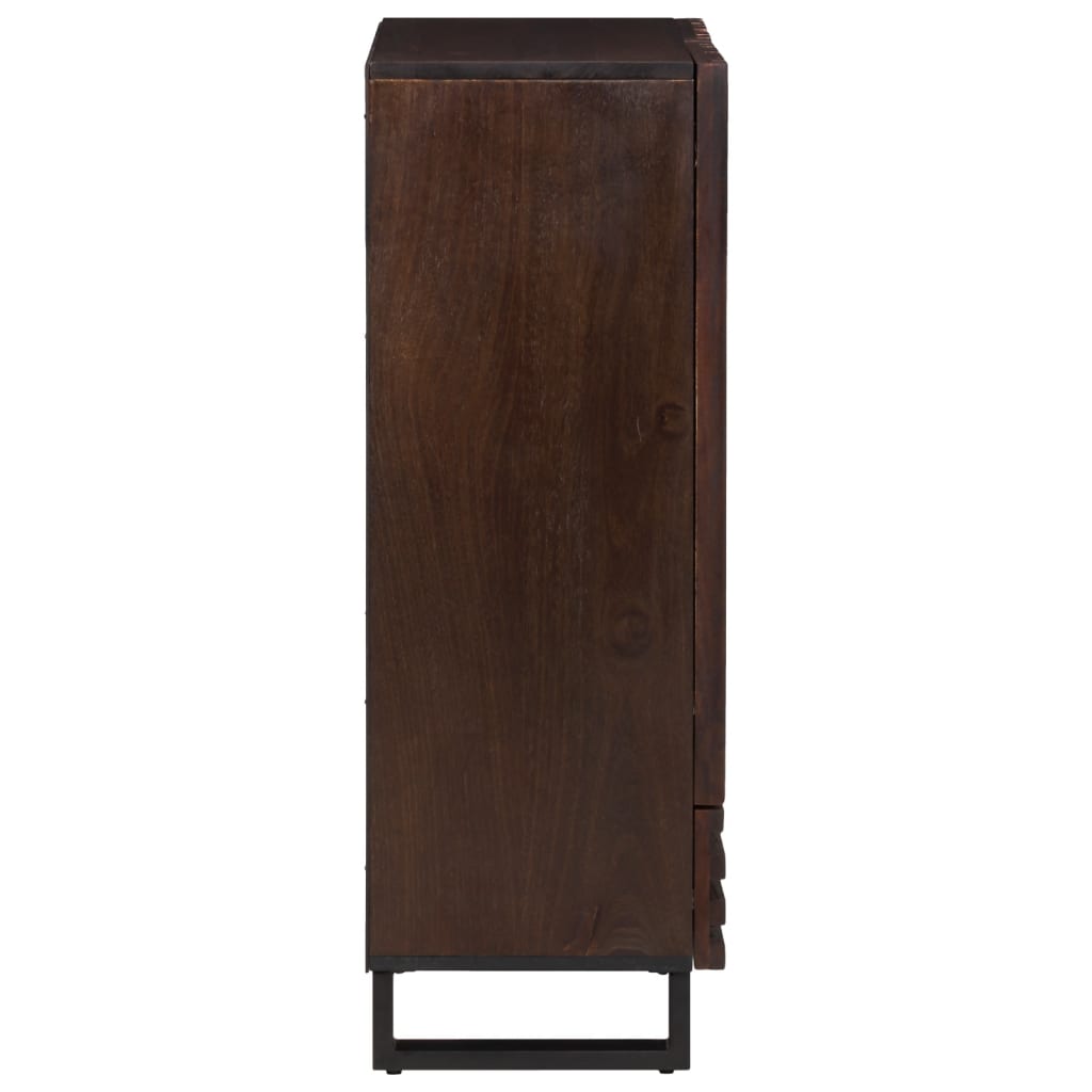Buffet marron 60x34x100 cm bois de manguier massif - XIOS