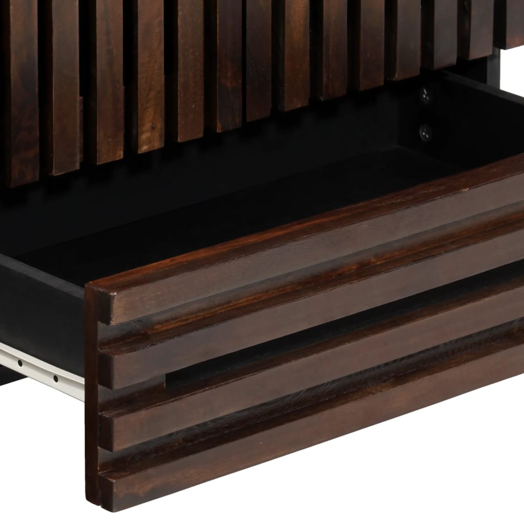 Buffet marron 60x34x100 cm bois de manguier massif - XIOS