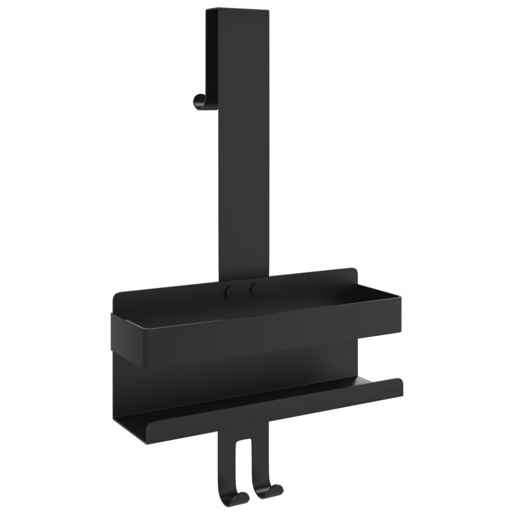Support de douche suspendu noir mat acier inoxydable 304 brossé - XIOS