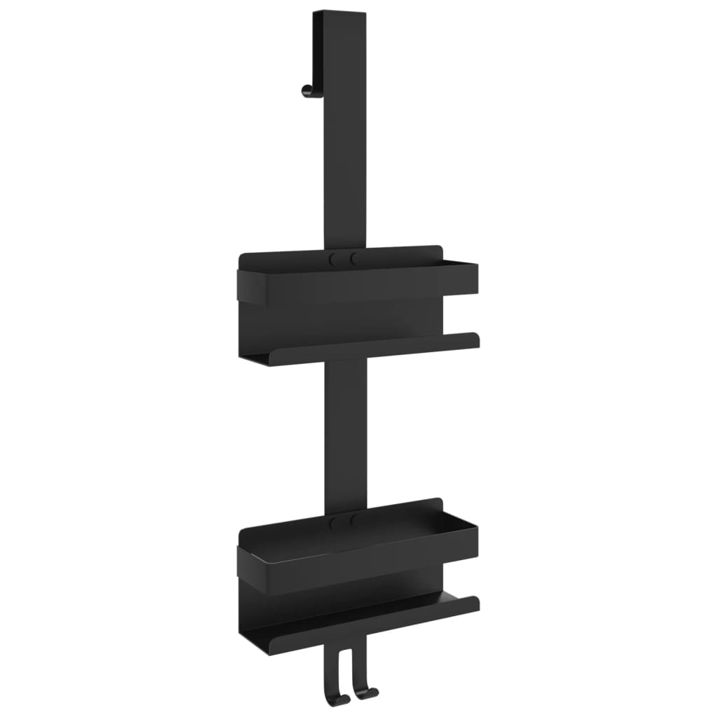 Support de douche suspendu noir mat acier inoxydable 304 brossé - XIOS