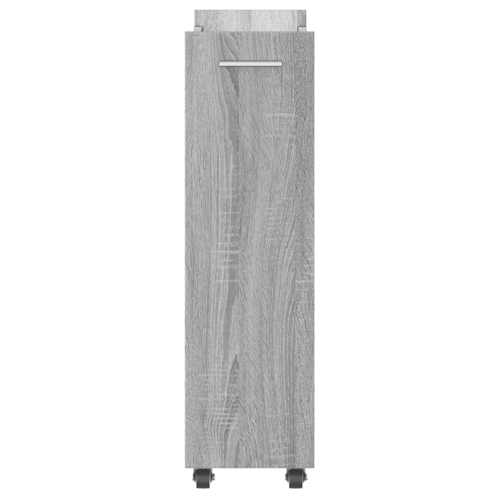 Armoire avec roues sonoma gris 60x22x79 cm bois d'ingénierie - XIOS