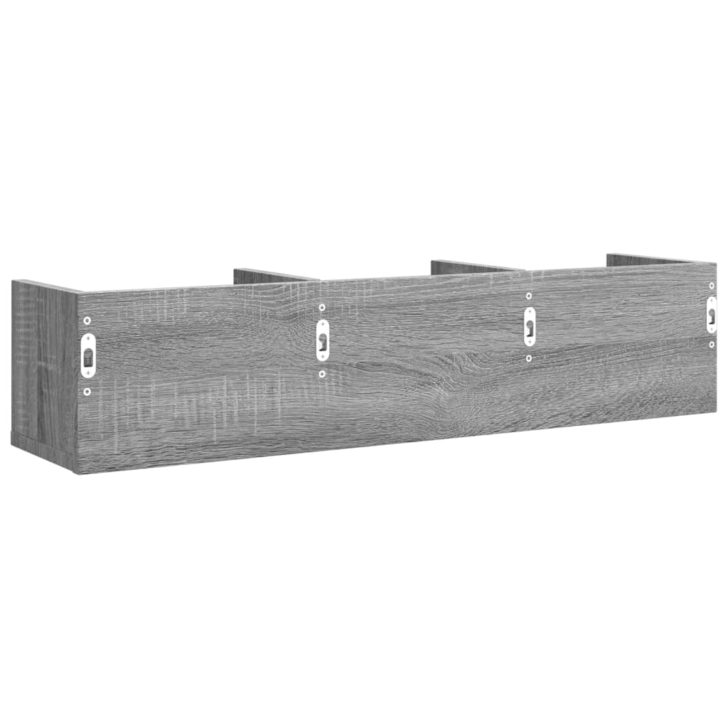 Armoires murales 2pcs sonoma gris 75x18x16,5 cm bois ingénierie - XIOS
