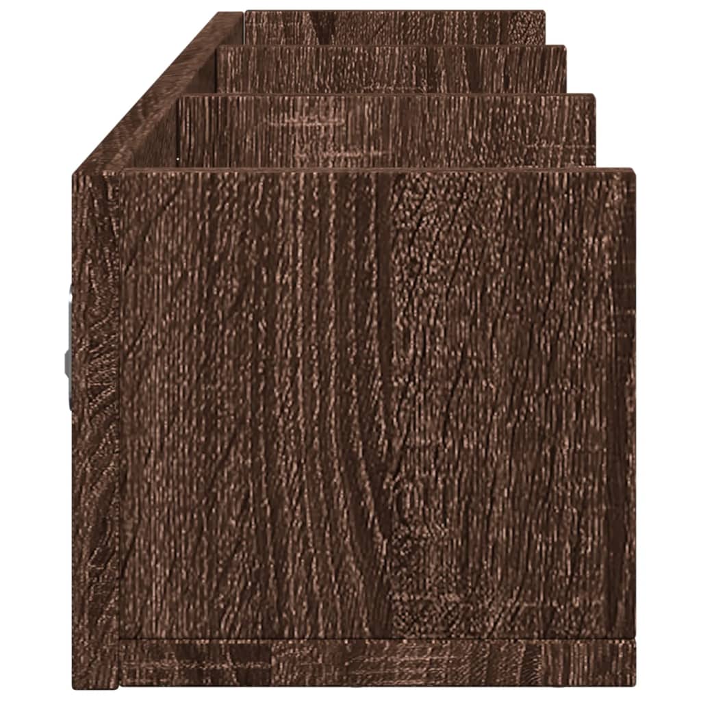 Armoires murales 2pcs chêne marron 75x18x16,5cm bois ingénierie - XIOS