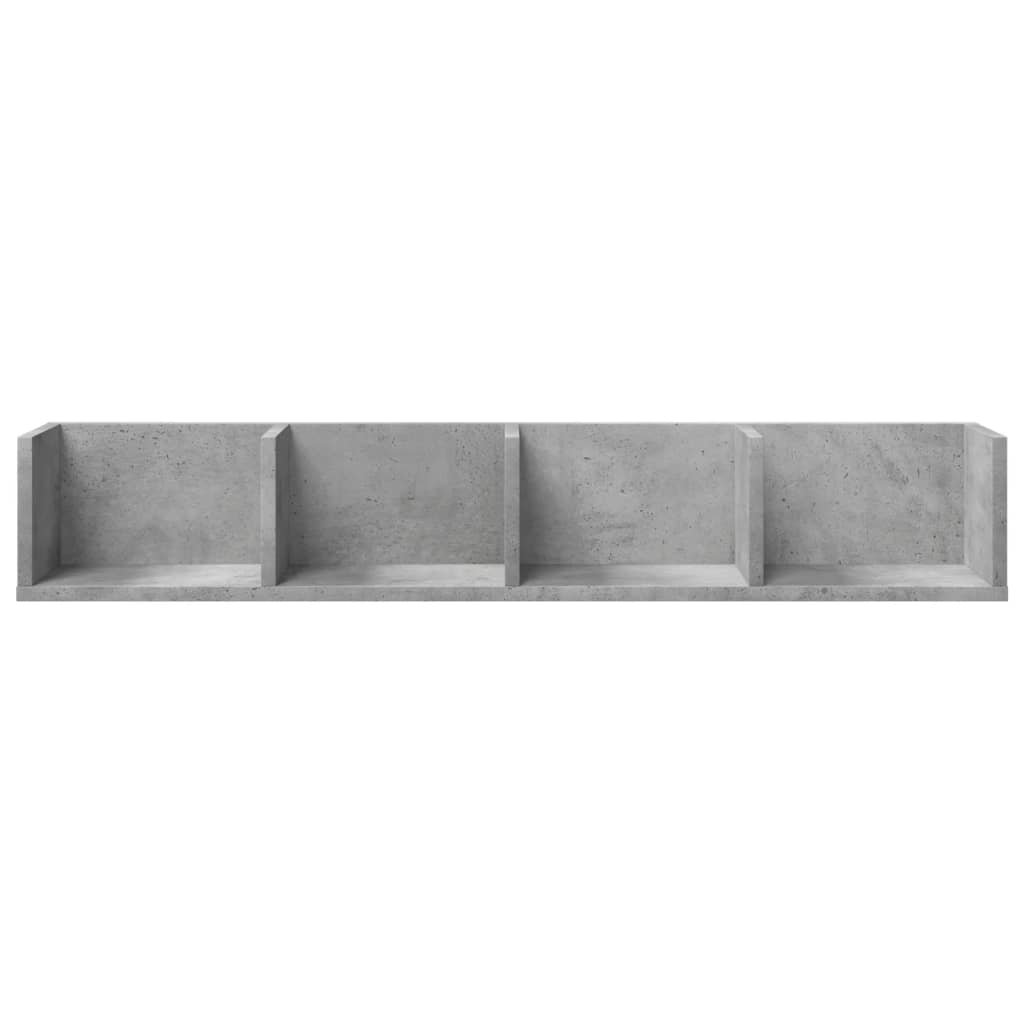 Armoires murales 2pcs gris béton 99x18x16,5cm bois d'ingénierie - XIOS