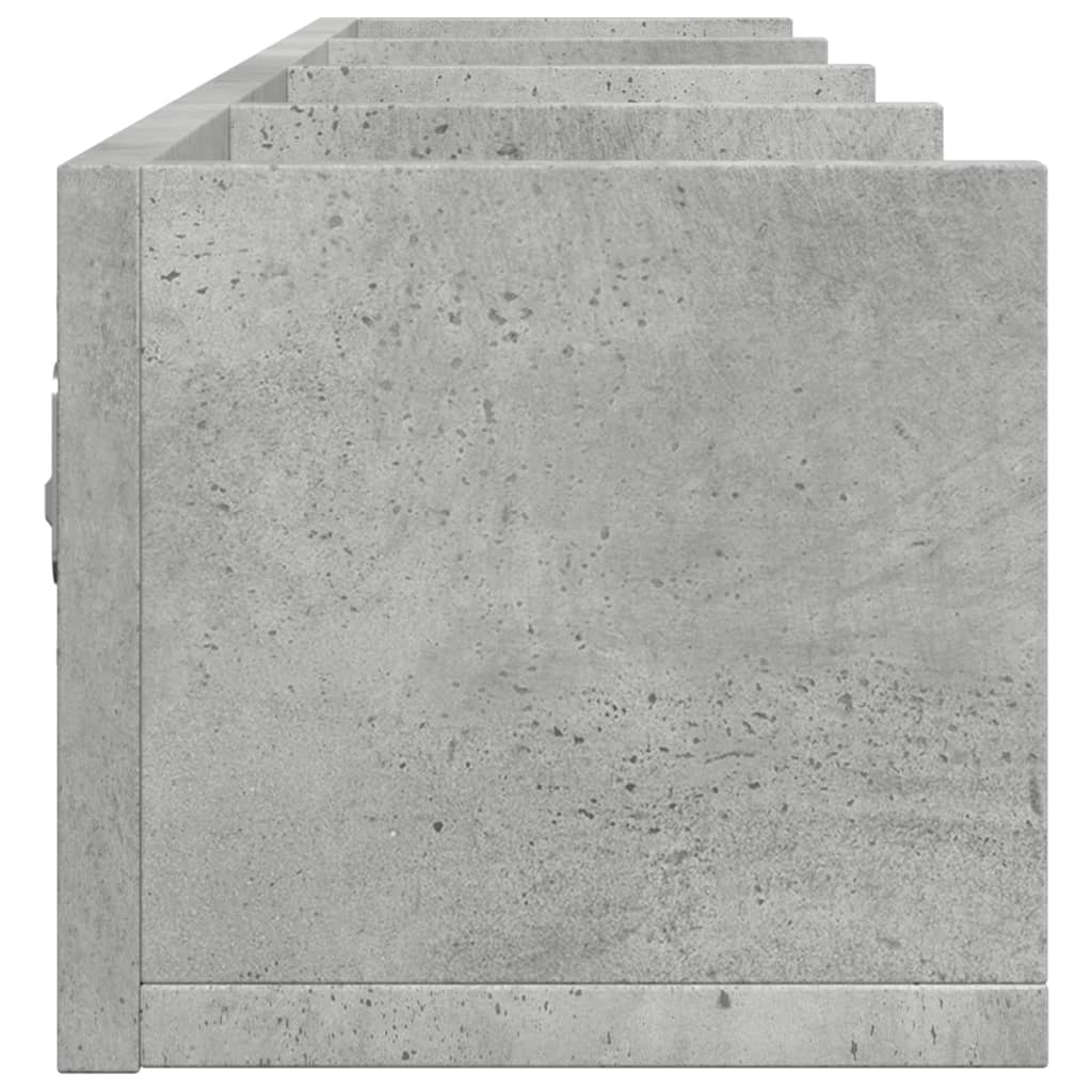 Armoires murales 2pcs gris béton 99x18x16,5cm bois d'ingénierie - XIOS